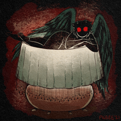 Month of Monstergirls day 19: Mothman