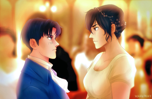 So  this RivaMika Pride and Prejudice AU porn pictures