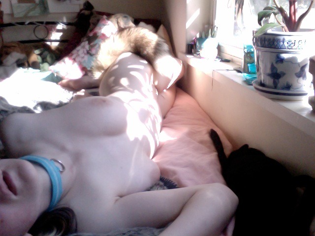 girls-with-tails: nothing beats warm, dappled morning sun on bare skin 