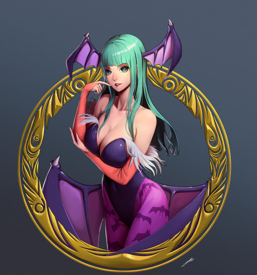 Morrigan  simon Kim www.artstation.com/artwork/qAyKLD