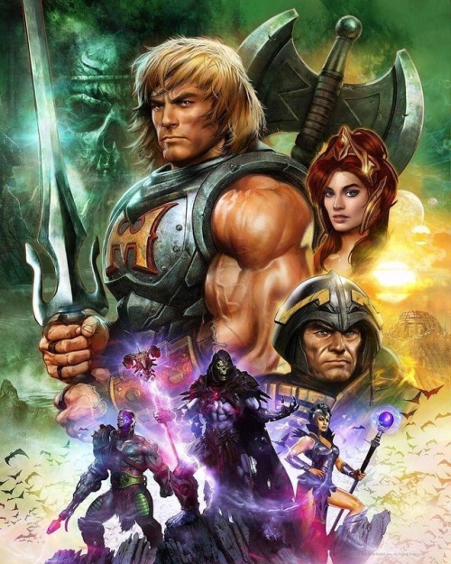 Masters of the Universe By: Dave Wilkins#heman #skeletor #mastersoftheuniverse #80s #nostalgia #art 