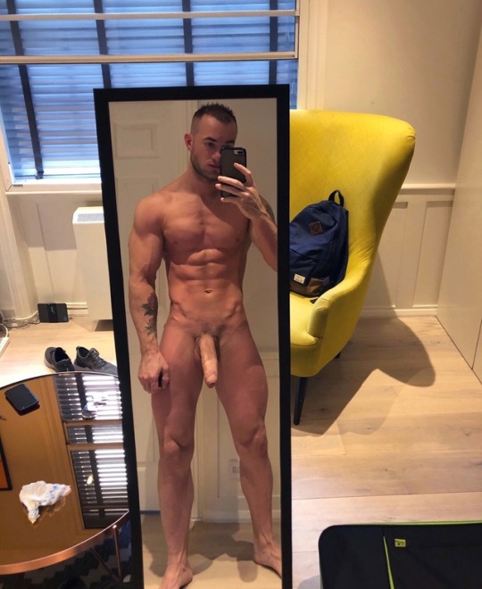 builderskin: filthandkinkcum:  Mickfitness_ loves showing off his big heavy dick  Follow Builderskin on Tumblr for loads of filth  