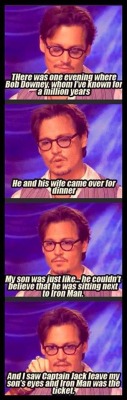 best-of-imgur:  Johnny Depp on Robert Downey