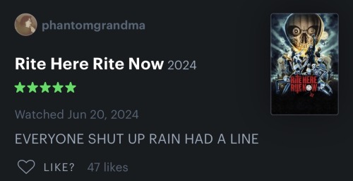 A Few Of My Fave Letterboxd Reviews Of Rite Here Rite Now Part 1