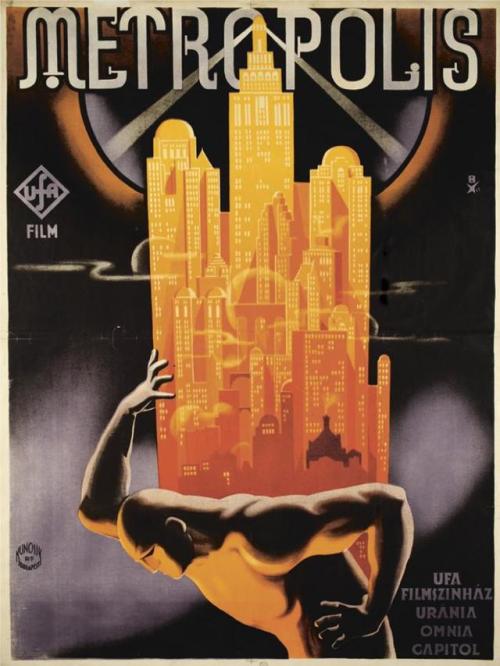 art-decodence - Gorgeous movie posters  from Fritz Lang’s art deco...