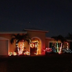 Christmas lights! #lights #house #colors