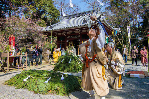 Fire-walking festival in Futami