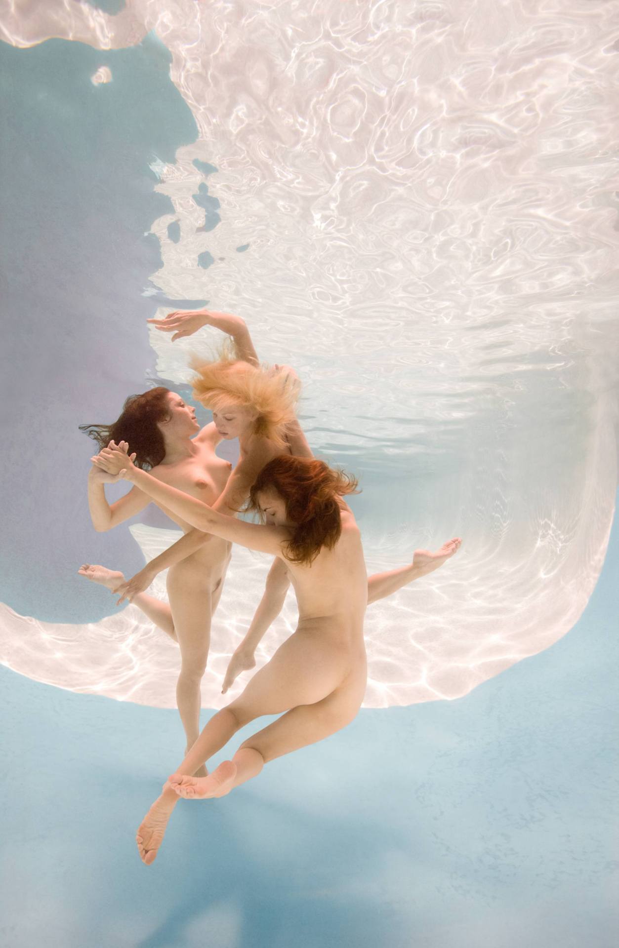 Naked Man Underwater Photograph by Ed Freeman