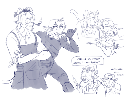 just some doodles of my buddy @avidscribbler ‘s bosmer champ of cyrodiil loranyl, i like the idea he