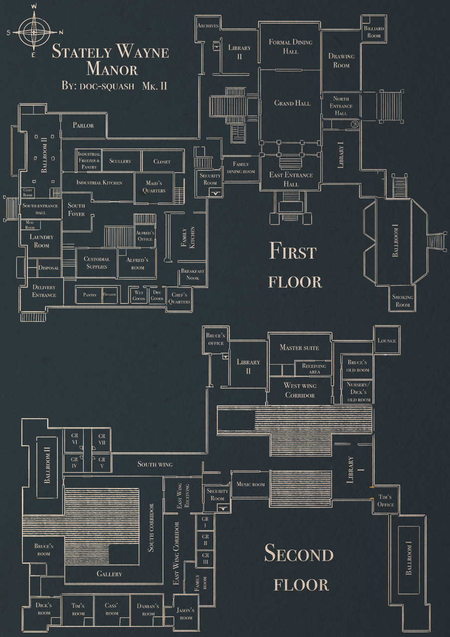 Gorgeous wayne manor floor plans Art And Comics Blog Mk Ii Final Version Bonus No Place Like