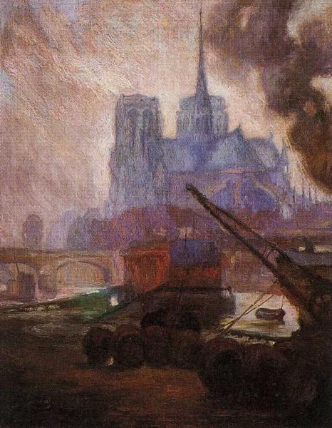 artist-rivera:Notre Dame de Paris, 1909, Diego RiveraSize: 113x144 cmMedium: oil on canvas