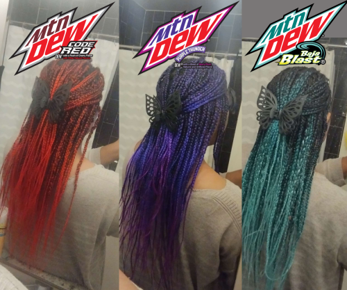 Been Styling My Hair Based On Mountain Dew Flavors