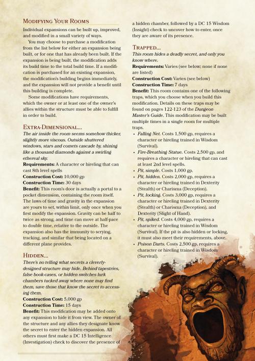 dnd-5e-homebrew: Fortresses, Strongholds and Temples for Players Part 2