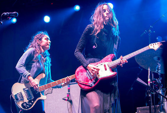 camyya:  Warpaint @ Hollywood Forever Cemetery, LA (10.23.13) © Colin Young-Wolff