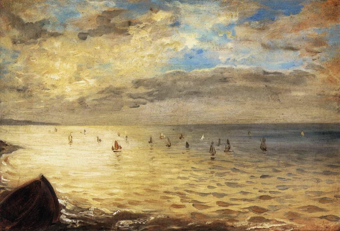  Eugène Delacroix (Charenton-Saint-Maurice 1798 - Paris 1863); Sea viewed from