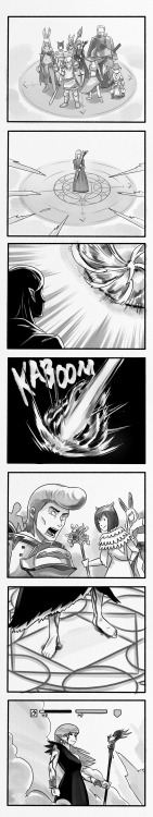 Black Mages in FF14.Starting 2021 with a funny comic.
