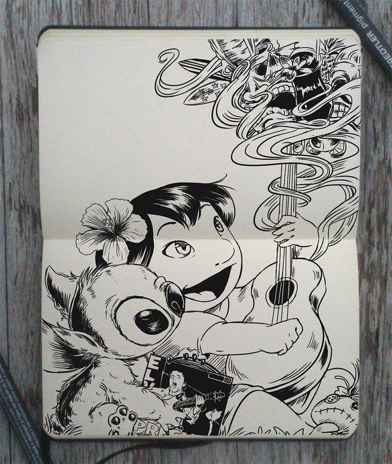 melbemol:  Here are some drawings of a person I admire. It is not really the true