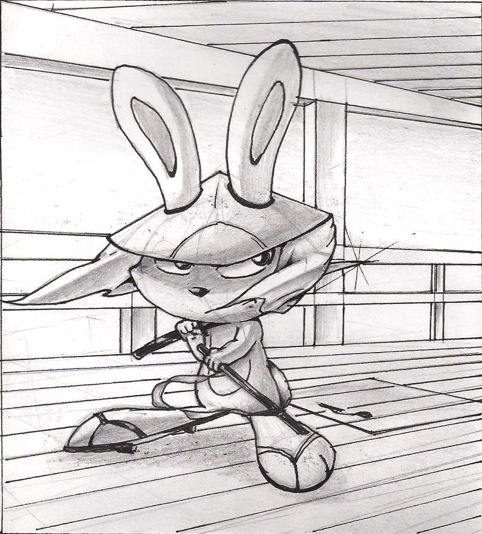 the-valley-dwellers:  Rabbit from Skunk-Fu! A Manga style approximation. ^.^  I