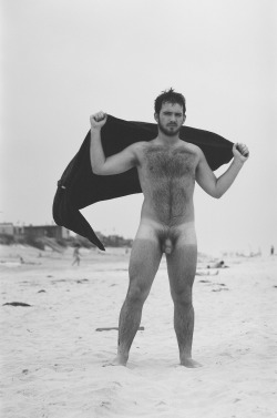 Rugbyplayerandfan:  Cnbseen:  With A Black Towel On A Windy Beach.  Rugby Players,