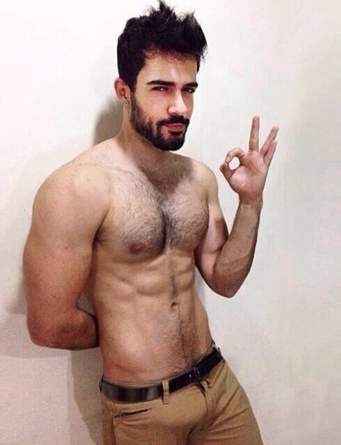 Handsome, hairy, sexy and with a great looking bulge-WOOF