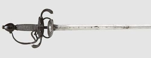 art-of-swords:  Youth’s Rapier and Dagger Set Dated: circa 1600 Culture: Saxon Measurements: [ sword ] overall length 74 cm; [ dagger ] overall length 26 cm The rapier features a double-edged thrusting blade of flattened hexagonal section and fullers