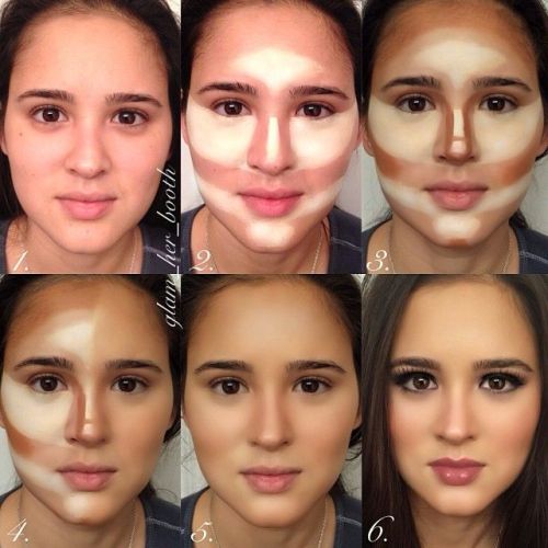 Pretty girls makeup before and after