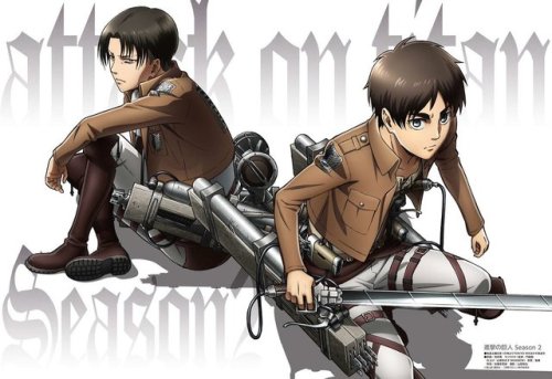 snkmerchandise: News: Eren & Levi Poster from Animedia June 2017 Original Release Date: May 10th, 2017Retail Price: N/A (Animedia issue is 900 Yen) A new visual/poster of Levi and Eren will be included with Animedia’s June 2017 issue, featuring