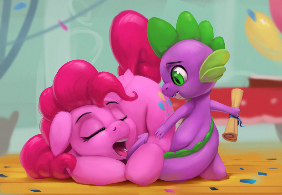 epicbronytimes:Pinkie and Spike by Rodrigues404  ponk DX&lt;