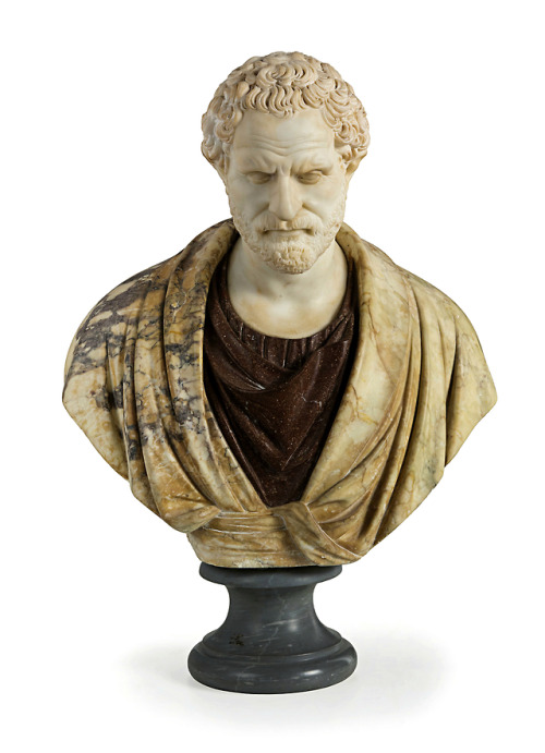 hadrian6:Bust of Antinous Pius. 19th.century. Italian. marble.   http://hadrian6.tumblr.com