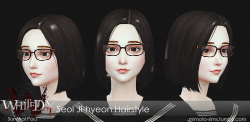 White Day a labirinth named school Seol Ji-Hyenon Hairstyle Extracted and converted from original ga