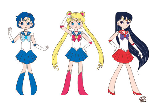 I had fun doing this Sailor Moon/Cartoon Saloon mashup :)Which is your favourite Sailor girl? Mine i