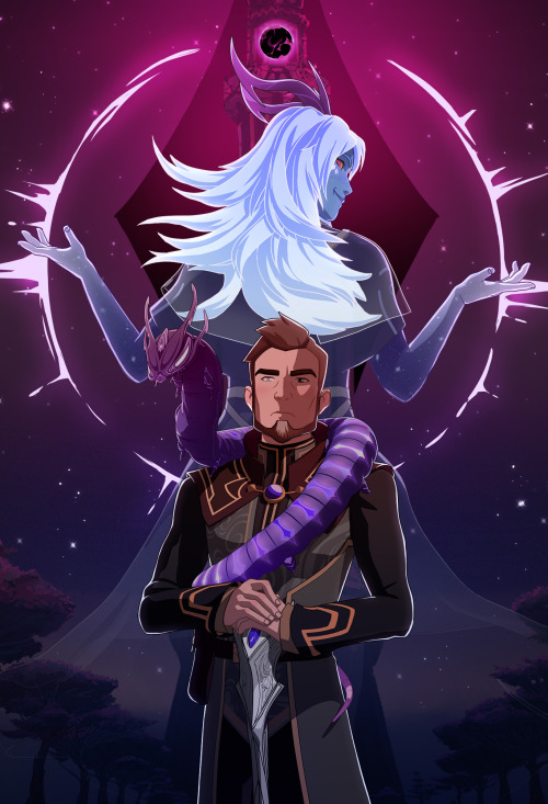 dragonprinceofficial:The Dragon Prince season 3 key art - “Dark Star”