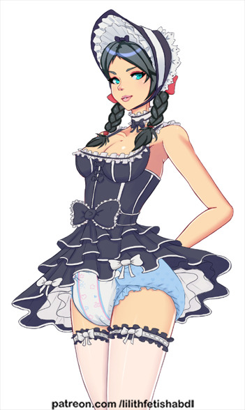 lilith-fetish-abdl: Hello,We continue with Sofia’s Secret the abdl visual novel.This is a dress that