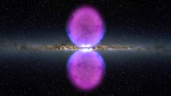 mini-space-alien:  spaceexp:  Gamma-ray bubbles extending 50,000 light-years  i want to leave 