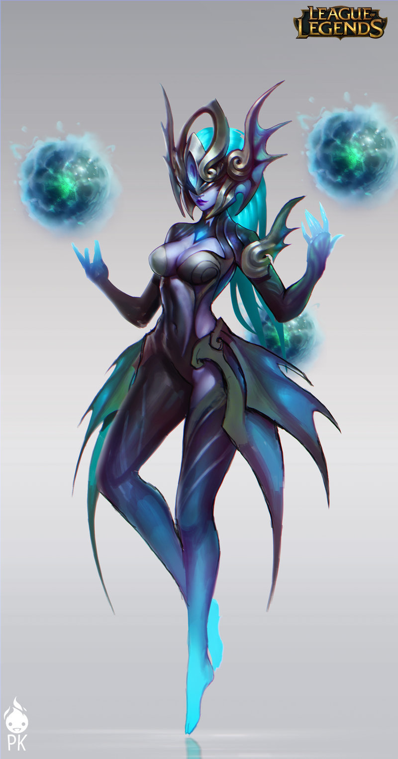 league-of-legends-sexy-girls:  Atlantean Syndra Official Art by Zeronis