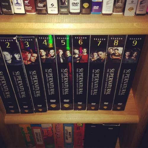Oh look just enough space for #spnseason10 one lovely shelf. #supernatural #spnfamily #spnboxset #fa