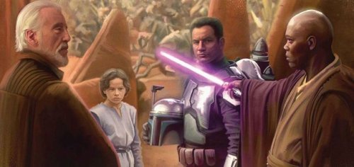 darthluminescent:Star Wars:  Attack of the Clones Paintings // by Brian Rood