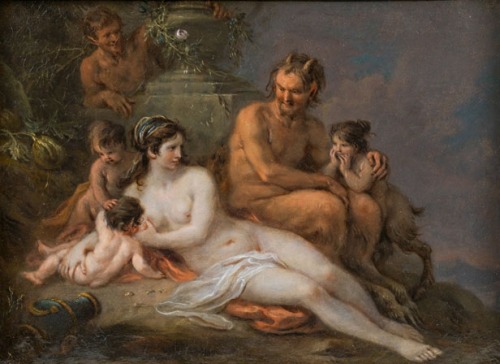 hildegardavon:Martin Johann Schmidt, 1718-1801 Pan and Nymphe with their children, 1784, oil on