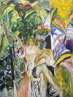 terminusantequem:  Germán Gárgano (Argentinian, b. 1953), Jardín, 2010. Oil on canvas, 173 x 123 cm