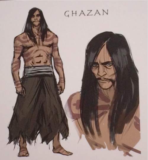 benditlikekorra:P’li, Ming-Hua, and Ghazan Concept Art