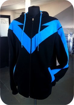 zaffre:knightwing:ifuckinghateyoumorethanyouhateme:nightwing hoodie i made for a friend. hope, he‘ll