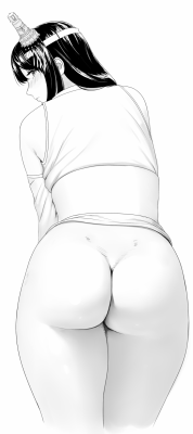 lvltheperv:  Last thing to share for the night. I’ve been trying to figure out the “dense &amp; heavy booty” feel. So I chose the booty of the battleship girl that I just got to the Second Refit.She was my Combined Fleet flagship during my Spring