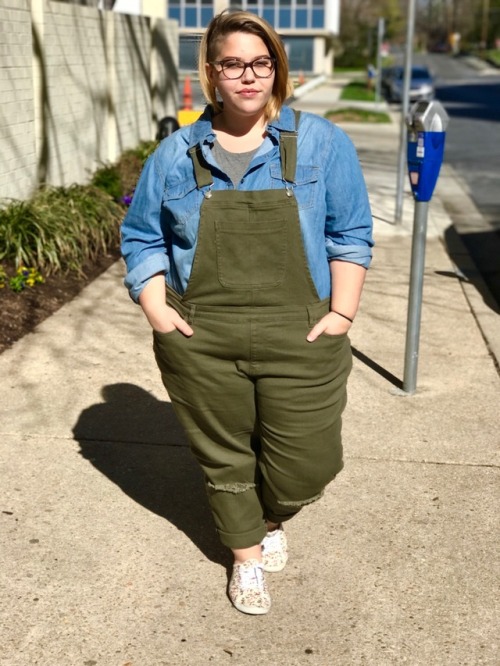 thatqueerbabej:chubbyqueerstyle:I wore these dungarees all weekend I love how versatile they are!Wh