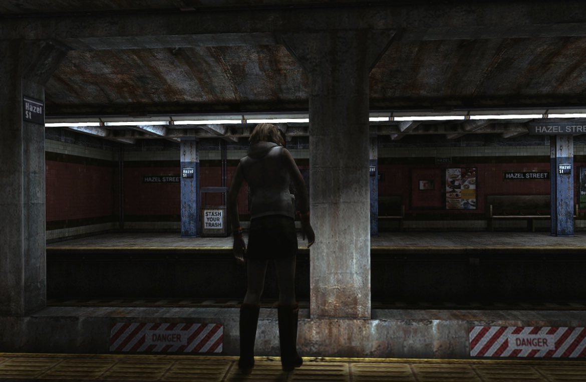 horror-n-m3tal:Silent Hill 3: Hazel Street Station. 2003.