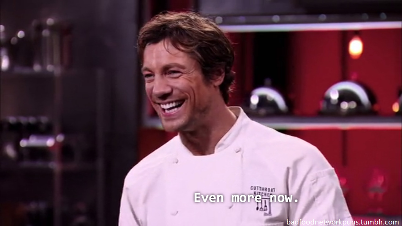 badfoodnetworkpuns:When you’re trying really hard to pretend to like someone but