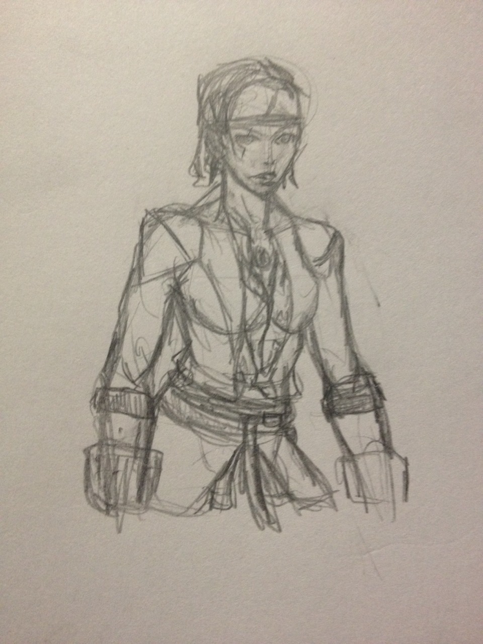 A quick sketch of James the Kidd from assassins creed 4.   I&rsquo;ll redo this