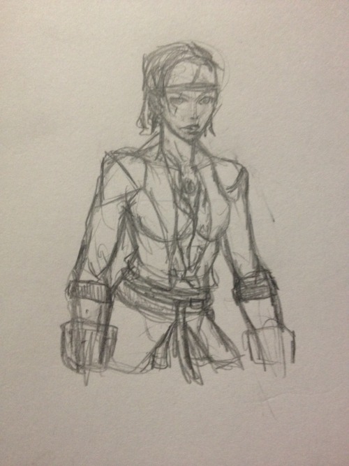 A quick sketch of James the Kidd from assassins creed 4.   I’ll redo this in photoshop at some point.