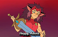 5by5brittana:Hey, Adora.