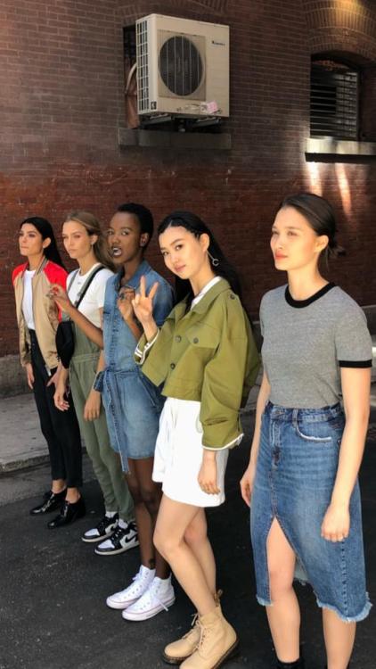 Josephine, Yada, Estelle, Herieth & Livia on set for Maybelline NY - April 24, 2019.