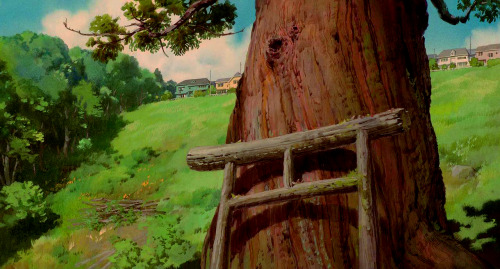 anime-backgrounds:As if you don’t already know… The great masterpiece by Hayao Miyazaki. Spirited Aw